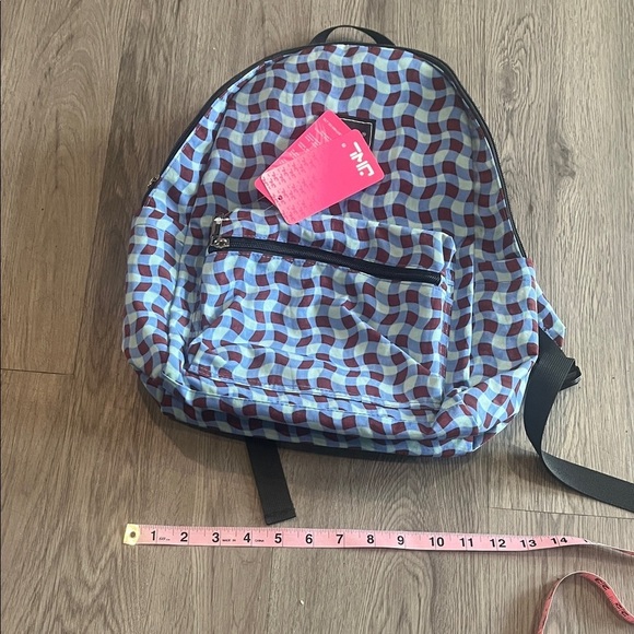 Blue and Maroon backpack